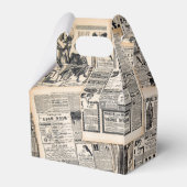 Antiek reclamebladen ontkoppelen bedankdoosjes (Achterkant)