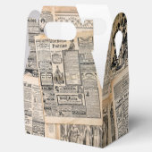 Antiek reclamebladen ontkoppelen bedankdoosjes (Geopend)