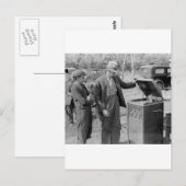 Antiek recordspeler, jaren '30 briefkaart (Voorkant / Achterkant)