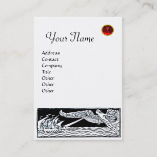 ANTIEK REIS, RUBY MONOGRAM, parelpapier Visitekaartje
