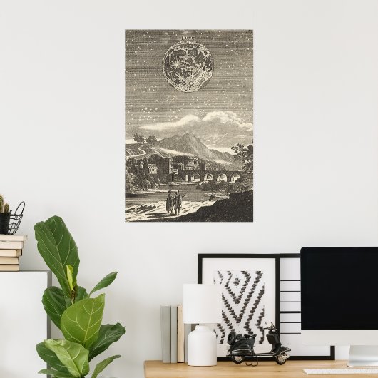 Antiek Renaissance Moon van Allain Mallet Poster (Thuiskantoor)