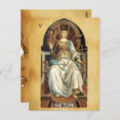 ANTIEK RENAISSANCE STREEFT 5 / POPE BRIEFKAART (Voorkant / Achterkant)