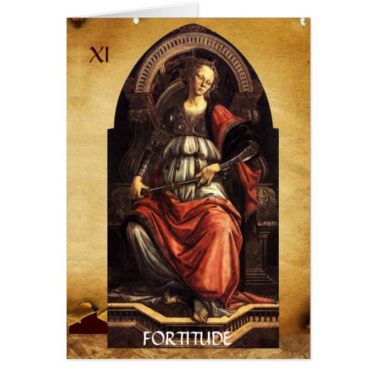 ANTIEK RENAISSANCE STREEFT DE FORTITUDE-STRENGHT (Voorkant)