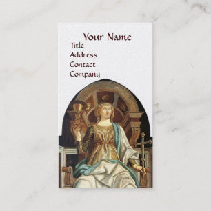 ANTIEK RENAISSANCE STREEFT POPE Gold Visitekaartje