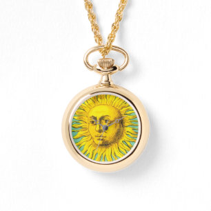 ANTIEK RENAISSANCE STREEFT ZONGeel Blauw Horloge