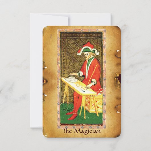 ANTIEK RENAISSANCE TAROOTS 1 / MAGICIAN AANKONDIGING (Voorkant)