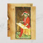 ANTIEK RENAISSANCE TAROOTS 1 / MAGICIAN BRIEFKAART (Voorkant / Achterkant)