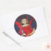 ANTIEK RENAISSANCE TAROT/DEVIL Pride Detail Ronde Sticker (Envelop)