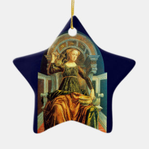 ANTIEK RENAISSANCE TAROTS 14 / TEMPERANCE Star Keramisch Ornament