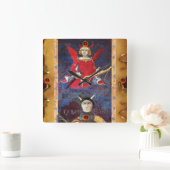 ANTIEK RENAISSANCE TAROTS 15 /DEVIL VIERKANTE KLOK (Huis)