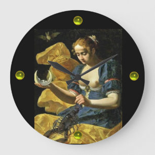 ANTIEK RENAISSANCE TAROTS 18/THE MOON GROTE KLOK