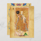 ANTIEK RENAISSANCE TAROTS 2 / PAPIER ( CHARITEIT ) BRIEFKAART (Voorkant / Achterkant)
