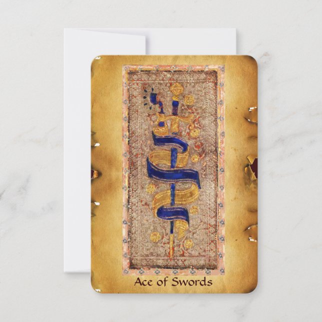 ANTIEK RENAISSANCE TAROTS / Ace Swords (Voorkant)