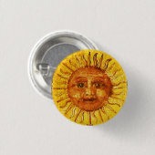 ANTIEK RENAISSANCE TAROTS / DE ZON RONDE BUTTON 3,2 CM (Voorkant /achterkant)