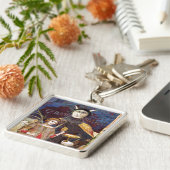 ANTIEK RENAISSANCE TAROTS , DEVIL EN CONCEIT SLEUTELHANGER (Zijkant)