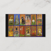 ANTIEK RENAISSANCE TAROTS EN DE ZON VISITEKAARTJE (Achterkant)