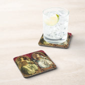 ANTIEK RENAISSANCE TAROTS / JUSTITIE - POPE BIER ONDERZETTER (Rechterzijde)