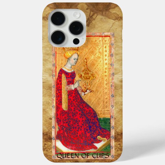 ANTIEK RENAISSANCE TAROTS / KONINGIN VAN CUPS Case-Mate iPhone CASE (Achterkant)