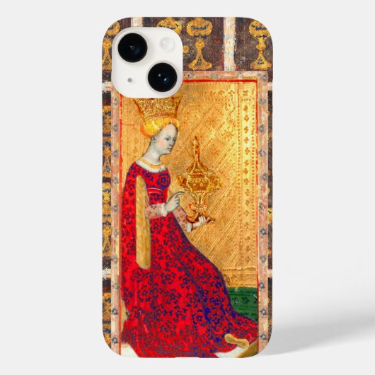 ANTIEK RENAISSANCE TAROTS / KONINGIN VAN CUPS Case-Mate iPhone CASE (Achterkant)