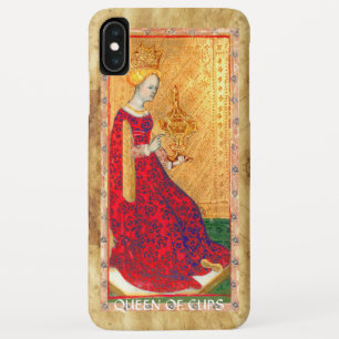 ANTIEK RENAISSANCE TAROTS / KONINGIN VAN CUPS iPhone XS MAX HOESJE