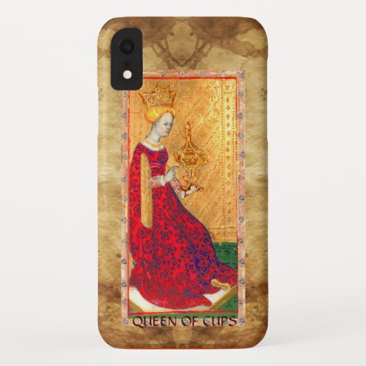 ANTIEK RENAISSANCE TAROTS / KONINGIN VAN CUPS Case-Mate iPhone CASE (Achterkant)
