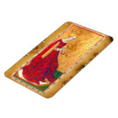 ANTIEK RENAISSANCE TAROTS / KONINGIN VAN CUPS MAGNEET (Linkerzijde)