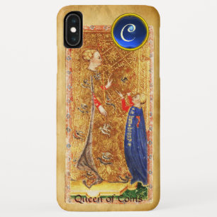 ANTIEK RENAISSANCE TAROTS, KONINGIN VAN MUNTEN Mon iPhone XS Max Hoesje