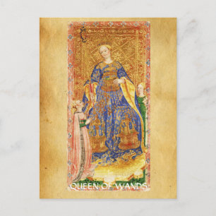ANTIEK RENAISSANCE TAROTS / KONINGIN VAN WANNEER BRIEFKAART