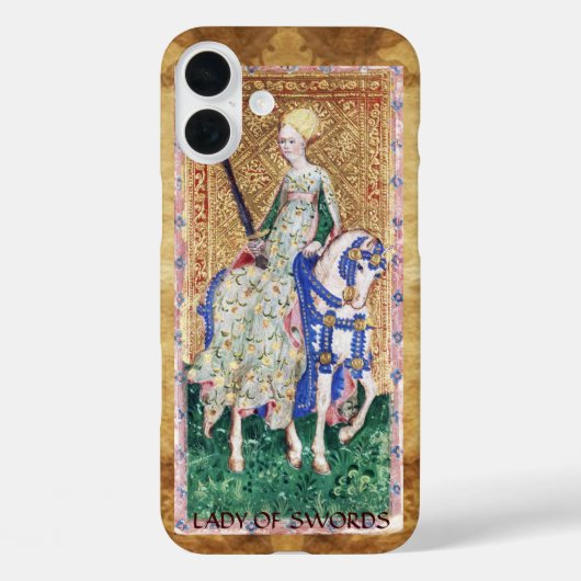 ANTIEK RENAISSANCE TAROTS / LADY OF SWORDS Case-Mate iPhone CASE (Achterkant)