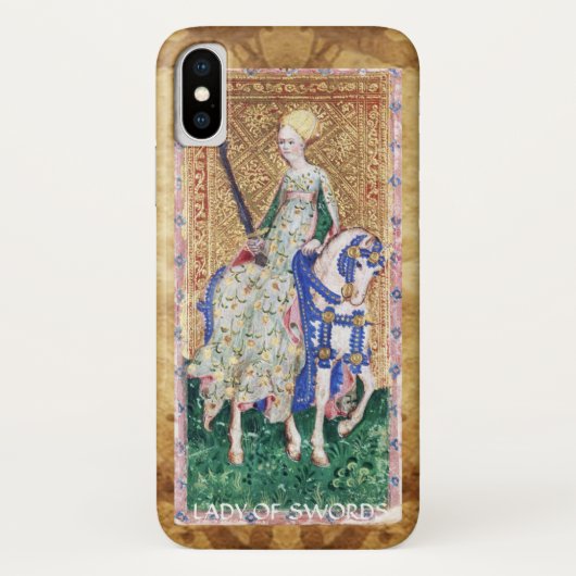 ANTIEK RENAISSANCE TAROTS / LADY OF SWORDS Case-Mate iPhone CASE (Achterkant)