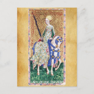 ANTIEK RENAISSANCE TAROTS / LADY OF THE SWORDS BRIEFKAART