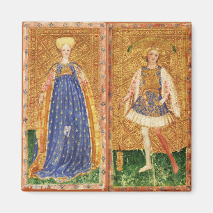 ANTIEK RENAISSANCE TAROTS/MAID EN PAGINA VAN WANNE MAGNEET