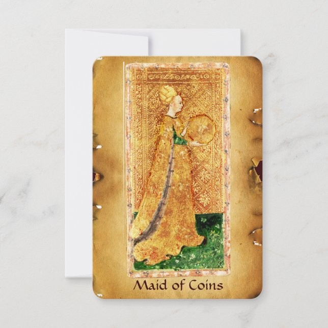 ANTIEK RENAISSANCE TAROTS / MAID VAN MUNTEN (Voorkant)