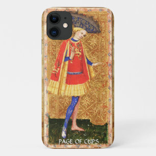 ANTIEK RENAISSANCE TAROTS / PAGINA OF CUPS iPhone 11 HOESJE