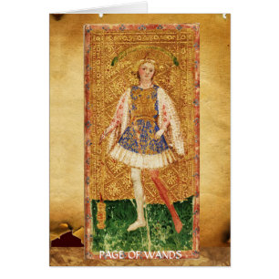 ANTIEK RENAISSANCE TAROTS / PAGINA OF WANDS