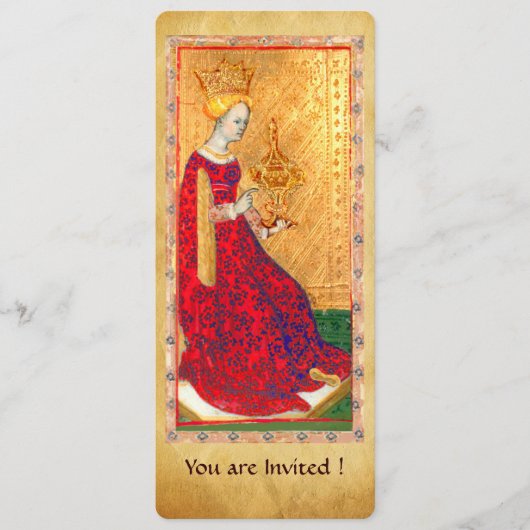 ANTIEK RENAISSANCE TAROTS QUEEN OF CUPS-programma Programma (Voorkant)