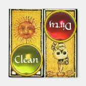 ANTIEK RENAISSANCE TAROTS/SUN AND ACE OF SWORTS MAGNEET (Voorkant)