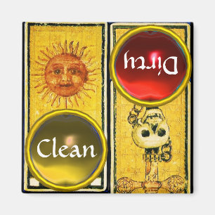 ANTIEK RENAISSANCE TAROTS/SUN AND ACE OF SWORTS MAGNEET