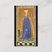 ANTIEK RENAISSANCE TAROTS/SUN AND MAID OF WAND VISITEKAARTJE (Achterkant)