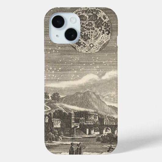 Antiek renaissance tijdperk maan door Allain Malle Case-Mate iPhone Case (Achterkant)