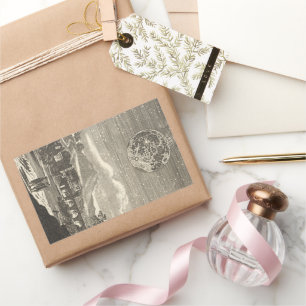 Antiek renaissance tijdperk maan door Allain Malle Rechthoekige Sticker