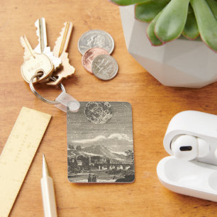 Antiek renaissance tijdperk maan door Allain Malle Sleutelhanger