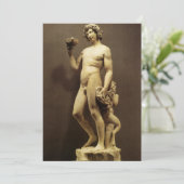 Antiek Renassance Beeld Bacchus van Michelangelo (Staand voorkant)