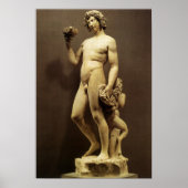 Antiek Rennaissance Beeld Bacchus van Michelangelo Poster (Voorkant)