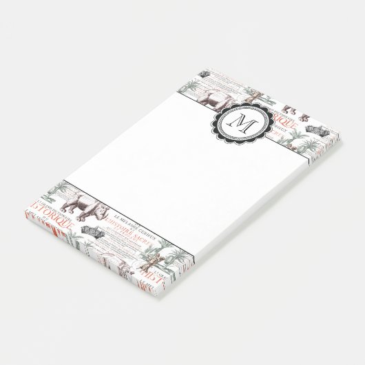 Antiek Rhinoceros Rhino Abrecht Durer Style Post-it® Notes (Schuin)