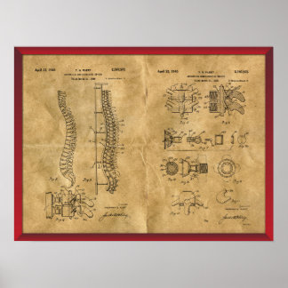 Antiek ringtekening poster