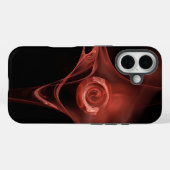 ANTIEK RODE PINK FRACTALE ROOS Case-Mate iPhone CASE (Achterkant (horizontaal))