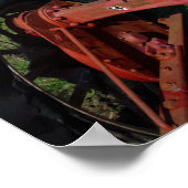 Antiek rode Poster afdrukken (Hoek)