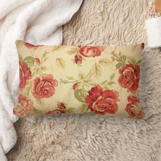 Antiek rode rooddruk kussen (Deken)