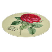 Antiek rode roze snijvlak snijplank (Hoek)